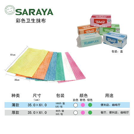 衛生抹布（白藍綠粉）